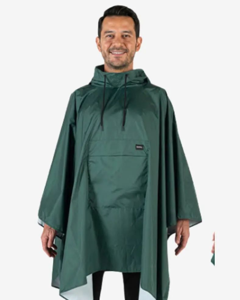 Capa impermeable verde, frente